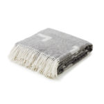 Coperta plaid 150x125 cm in microfibra nero - Selavy
