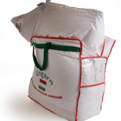 Piumone Mezzastagione, LA PERLA, 100% puro piumone bianco originale vergine d’oca ungherese