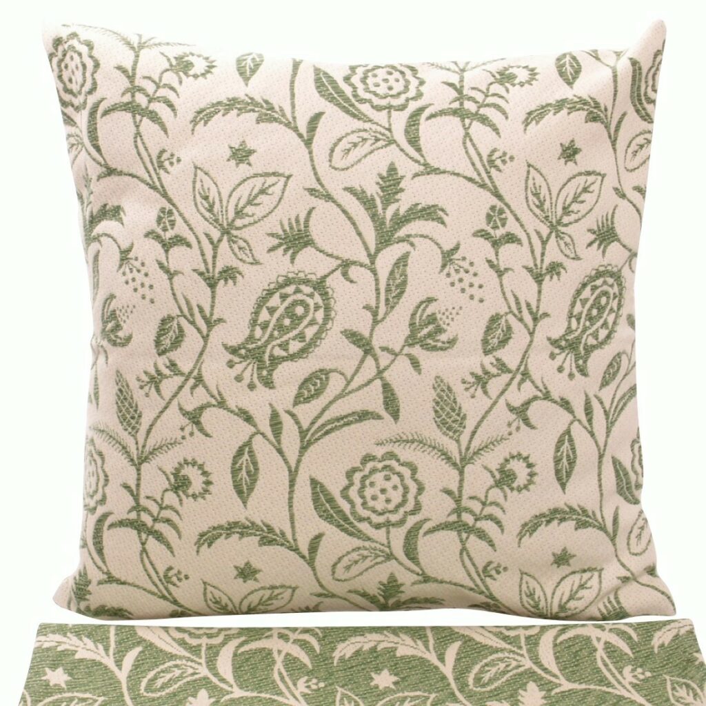 Hengjiang Federa Per Cuscino 45x45 Cm In Cotone E Lino Con Motivo Torre Retrò - Beige