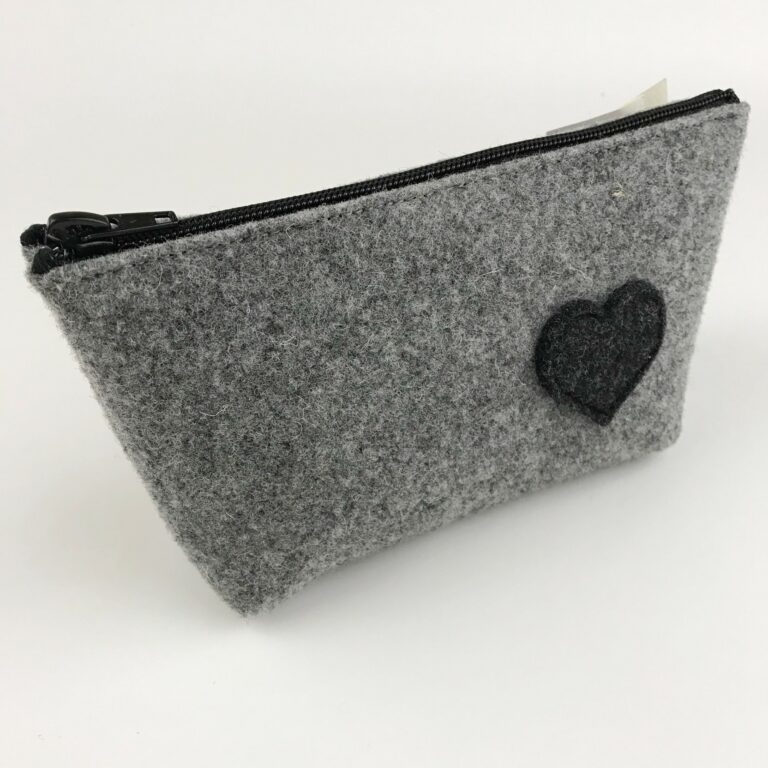 Borsa iris in feltro grigio con fiori - Donna - Borse - di la soffi... | su