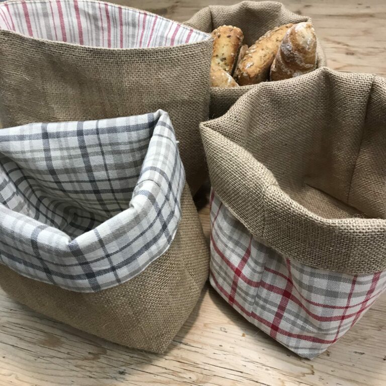 Varie da tavola, Cestini per pane in cotone grigio