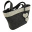 Borsa Per Bagagliaio In Feltro Nero E Rosso, 18 Litri, Robusta Con Velcro, Lavabile, Made In EU, Dimensioni 25,5x48x15,5 Cm