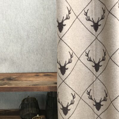 Tende Tendaggi su misura online, in simil lana, fantasia scozzese quadretti e rigato, stile country montagna HOP SC