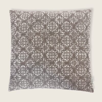 “Ornament”, federa cuscino in misto lino, tessuto jacquard