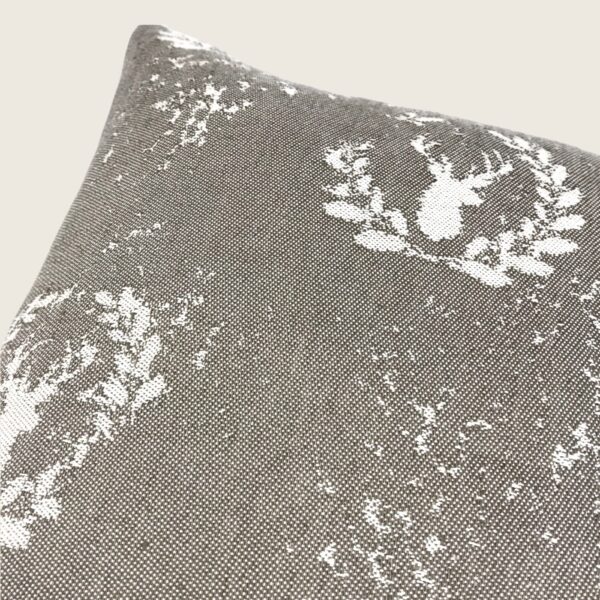 “Hirsch Vintage”, federa Cuscino in misto lino, tessuto jacquard