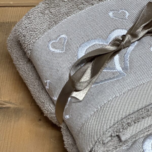 Asciugamano In Spugna Per Bambini Con Ricamo E Cappuccio New Baby 80x80 Grigio Orso P454113 - Foto 7