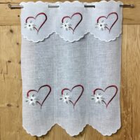 Tenda a vetras ricamata, campo fiorato, stile montagna, 7575 c.1