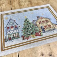 Tovaglietta americana Natalizia AGRIFOGLIO 35×45 cm, tessuto gobelin