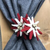 Cestino in feltro porta salviettine da bagno, stile shabby chic