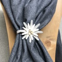 Fiocco shabby chic, rosa da decorazione per legatende / fermatende