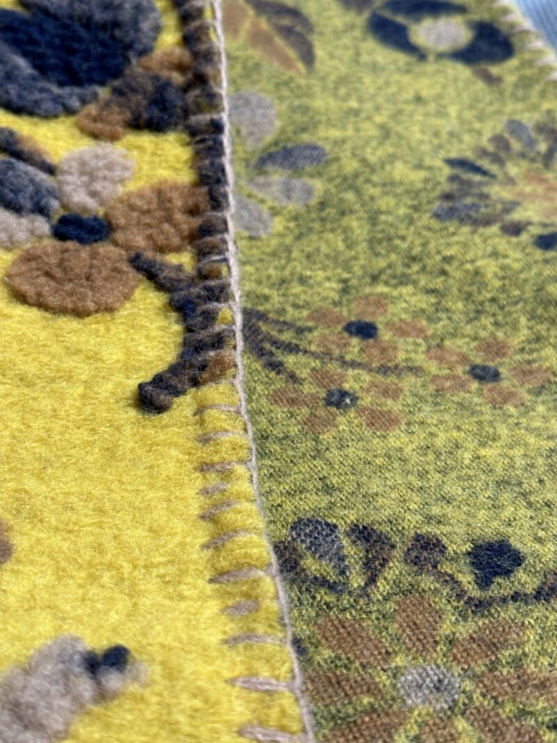 Coperta Di Lana Originale Esercito Tedesco – Proprietà Federale, Circa 210x200 Cm, Mischia Rigata (Bundeswehr)