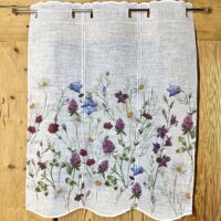 Tenda a vetro per cucina con pigne di cirmolo, stile montagna, M-7686