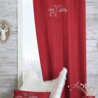 Parure copripiumino Natalizio con cervi, stile tirolese, in puro cotone – LAGORAI, antracite