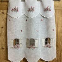 Parure copripiumino satinato ricamo testa di cervo – DEER verde