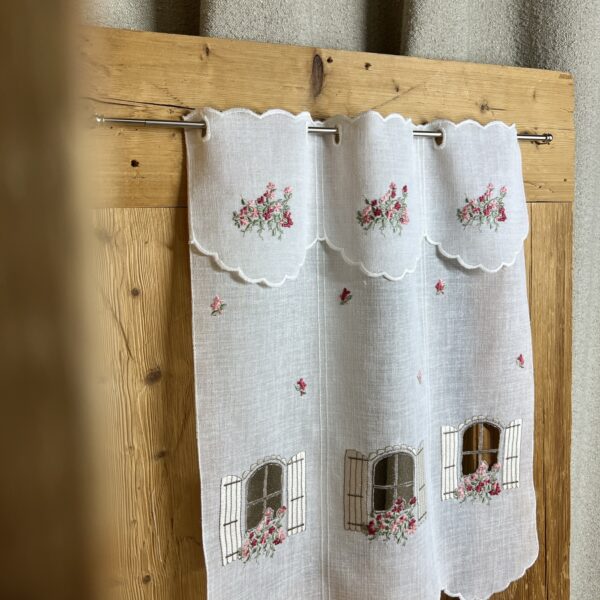 Parure copripiumino satinato ricamo testa di cervo – DEER verde
