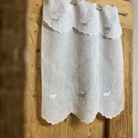 Tenda a Quadretti in Stile Tirolese su misura, 100% Cotone