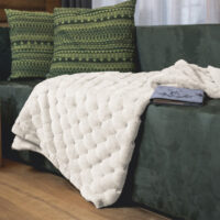 Tenda per Cucina Ricamata a Vetro con Cuori Rossi, Design Tirolese, Z-3717