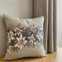 Tovaglia centrotavola Scozzese con Stelle Alpine, 90×90 cm elegante Stile Alpino