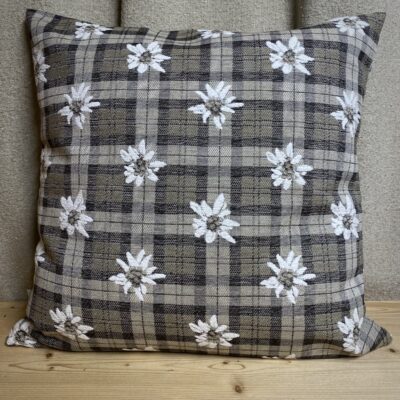 Cuscino Scozzese Stelle Alpine, Stile Alpino, Arredo Casa