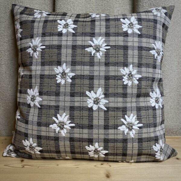 Cuscino Scozzese Stelle Alpine, Stile Alpino, Arredo Casa