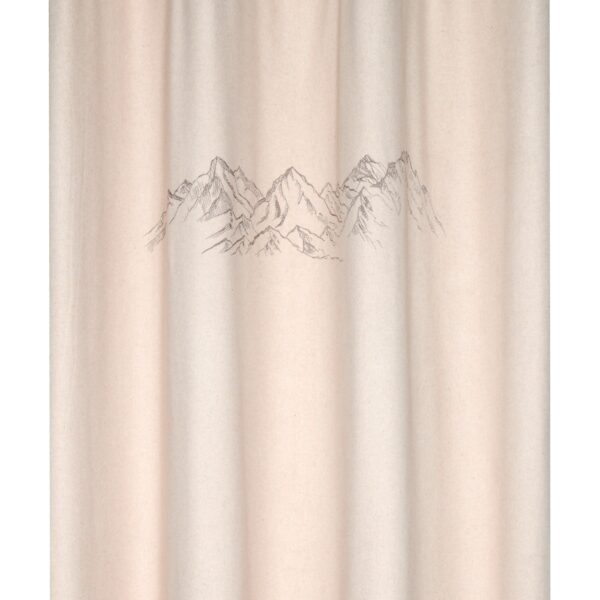Tenda Montagne Alpine, effetto lana con occhielli fissi, beige, 140×240 cm